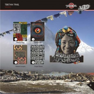 Bandana multifunctionala 4 FUN Tibetan Trail